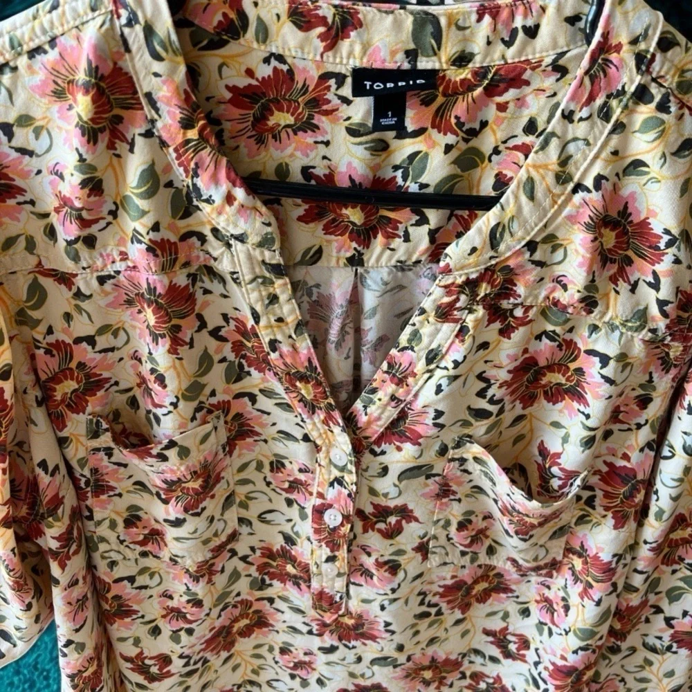 Torrid PreLoved 3/4 Sleeve Floral Print Women's Plus Top